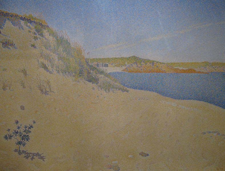 Beach at Saint-Briac By Paul Signac